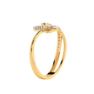 Treble Round Diamond Engagement Ring